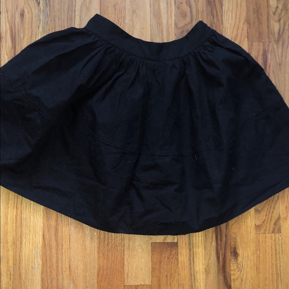 Express black flared skirt